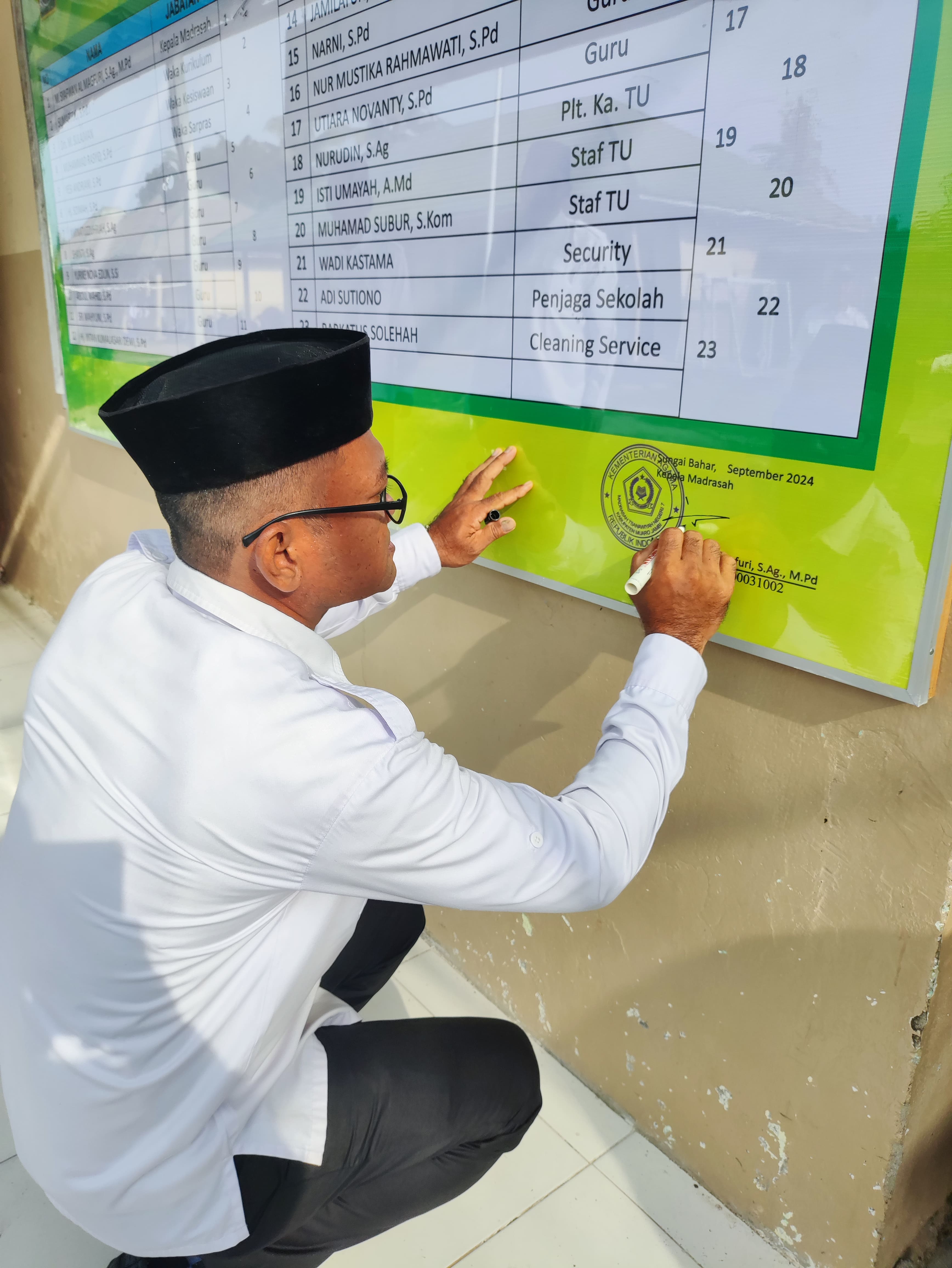 PENANDATANGANAN KOMITMEN BERSAMA ZONA INTEGRITAS MENUJU WILAYAH BEBAS DARI KORUPSI (WBK) DAN WILAYAH BERSIH MELAYANI (WBM) DI MTSN 7 MUARO JAMBI PENANDATANGANAN KOMITMEN BERSAMA ZONA INTEGRITAS MENUJU WILAYAH BEBAS DARI KORUPSI (WBK) DAN WILAYAH BERSIH MELAYANI (WBM) DI MTSN 7 MUARO JAMBI