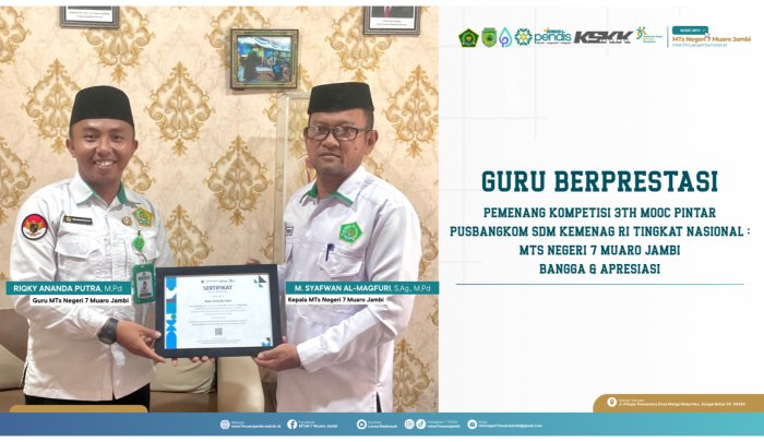 Guru MTs Negeri 7 Muaro Jambi Raih Prestasi Nasional
