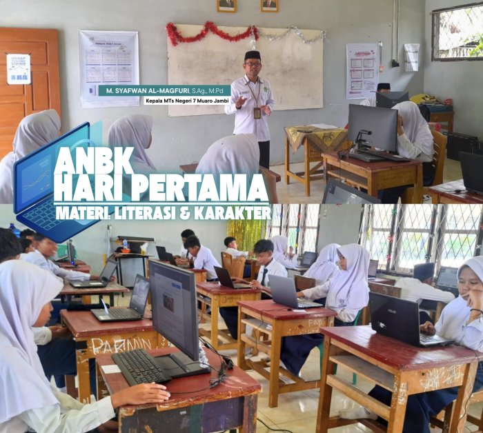 Pelaksanaan ANBK 2025 di MTsN 7 Muaro Jambi Berjalan Lancar